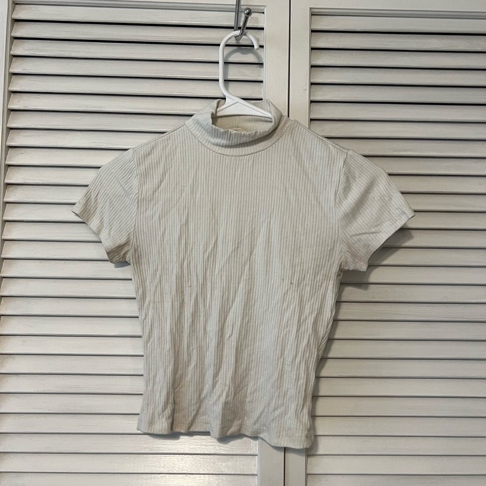 Garage Ribbed Mockneck Tee